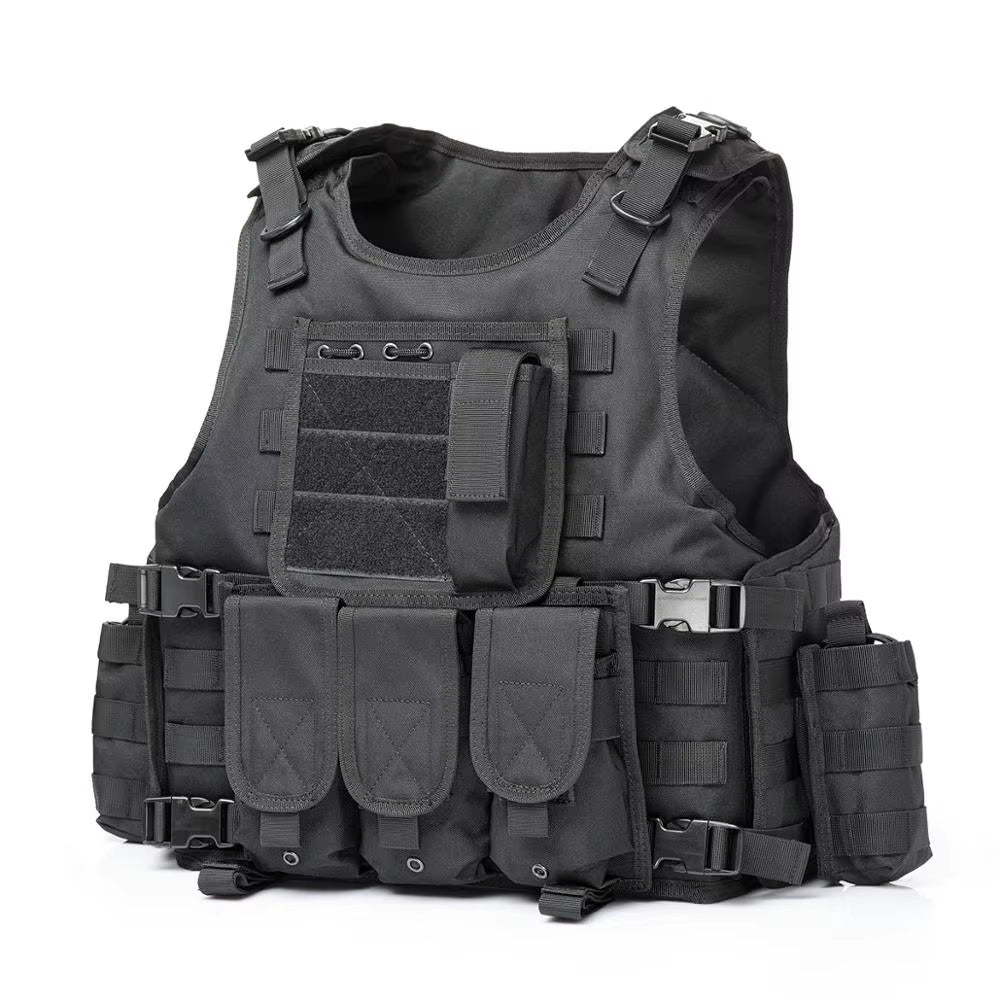 YAKEDA 2019 Tactical Vest Camouflage Body Armor Sports Wear Hunting Molle Bulletproof Black