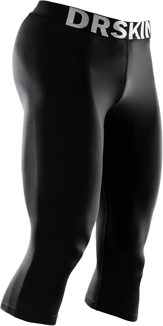 3, 2 or 1 Pack Men’S 3/4 Compression Pants Tights Leggings Shorts Sports Athletic Baselayer Running Workout Active