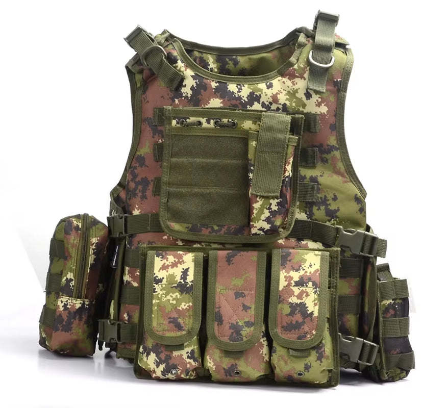 YAKEDA 2019 Tactical Vest Camouflage Body Armor Sports Wear Hunting Molle Bulletproof Black