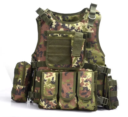 YAKEDA 2019 Tactical Vest Camouflage Body Armor Sports Wear Hunting Molle Bulletproof Black