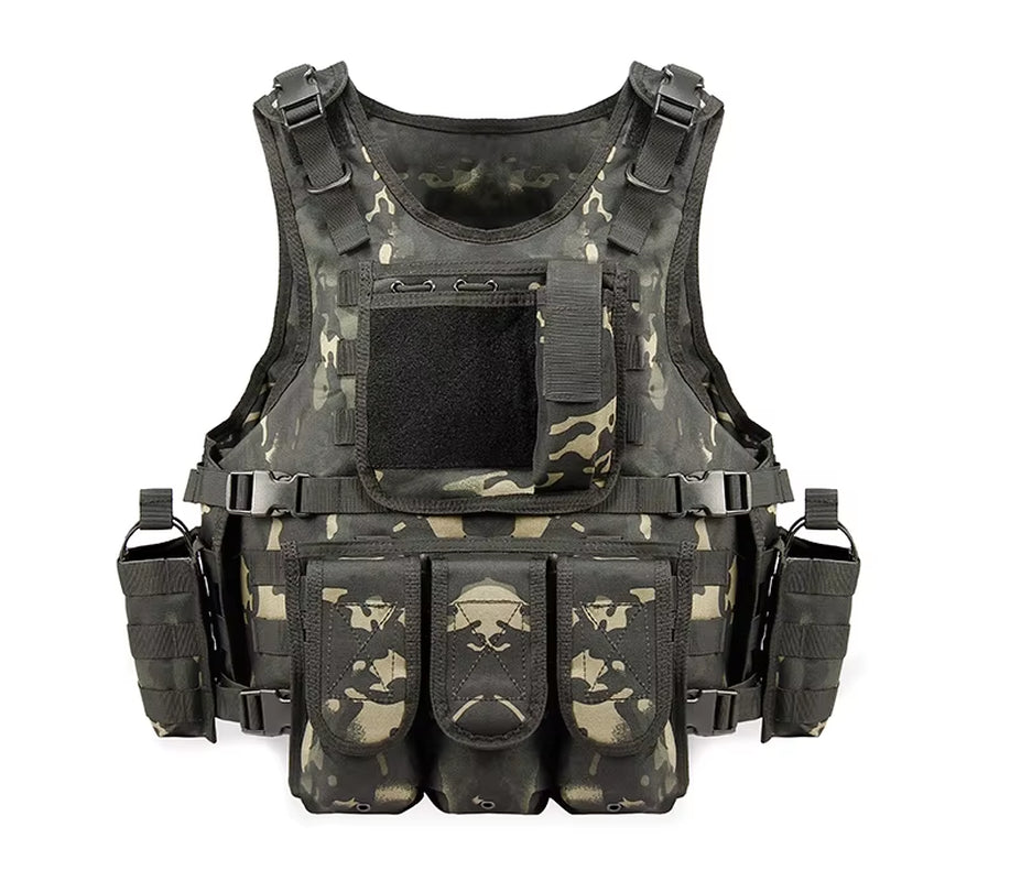 YAKEDA 2019 Tactical Vest Camouflage Body Armor Sports Wear Hunting Molle Bulletproof Black